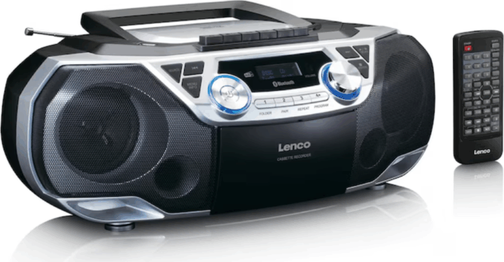 Lenco SCD-720SI DAB+ FM Asztali / Hordozható Rádió Boombox - Ezüst