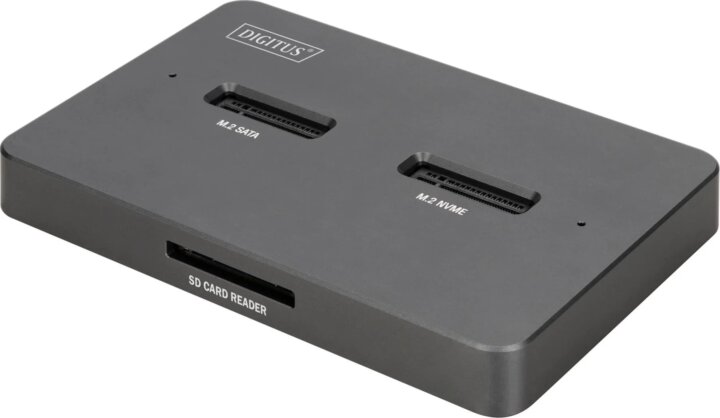 Digitus DA-71546-1 Dual M.2 NVMe Dokkoló állomás (USB-C 3.2 Gen 2 - M.2 NVMe / SATA)