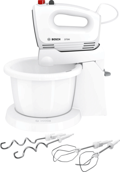 Bosch MFQ2600G Kézi mixer keverőtállal 375W - Fehér