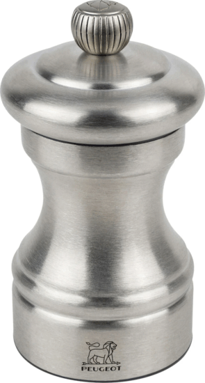 Peugeot Bistro Chef Manuális Rozsdamentes acél sóőrlő 10cm - Ezüst