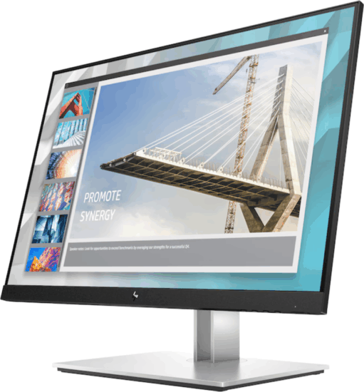 HP 24" E24i G4 16:10 WUXGA IPS LED Monitor - Fekete/Fehér