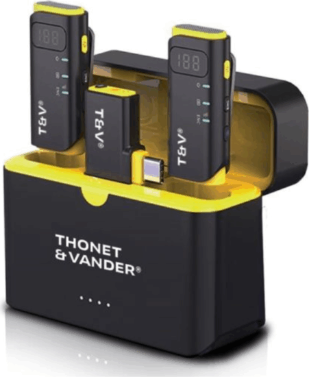 Thonet & Vander VX390 csiptetős Wireless USB-C mikrofonrendszer - Fekete