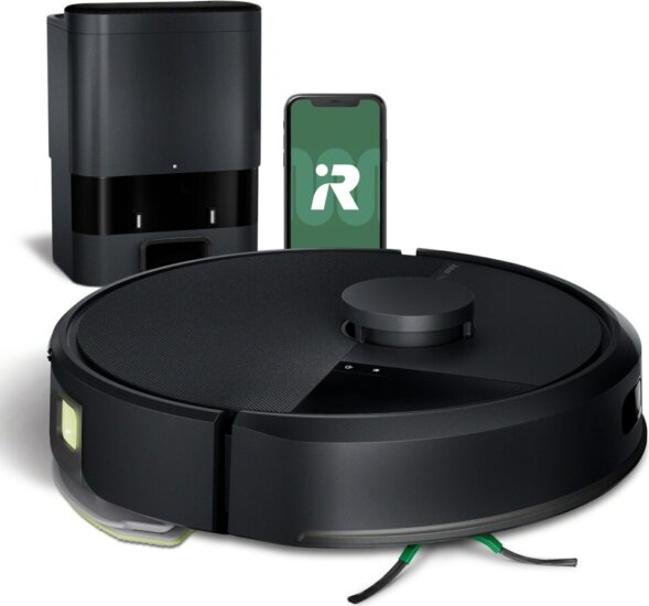 Irobot ROOMBA 105 COMBO Smart Robotporszívó felmosó funkcióval - Fekete