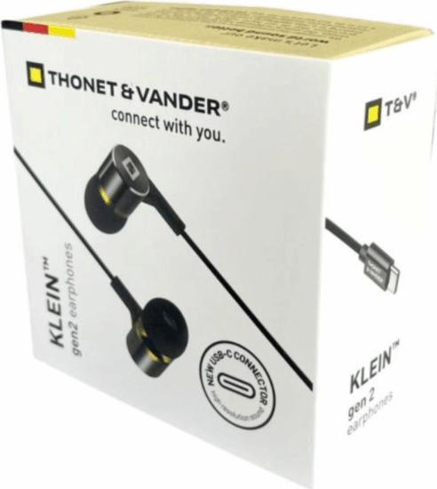 Thonet & Vander Klein Gen2 USB-C Fülhallgató Headset - Fekete