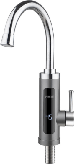 N'oveen IWH480 Átfolyós Vízmelegítő csaptelep 3,6 kW - Ezüst / Fekete