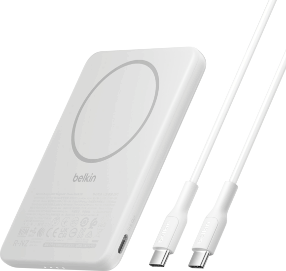 Belkin BPD010HQWH BoostCharge Slim Mágneses Powerbank 5000mAh 7,5W - Fehér