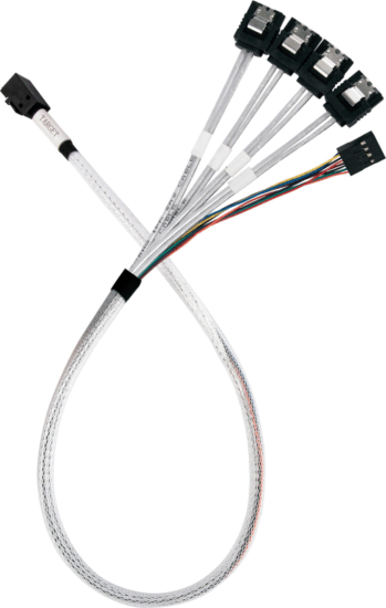 SilverStone SST-CPS05-RE mini-SAS SFF 8643 - 4x SATA 7-pin Adapterkábel