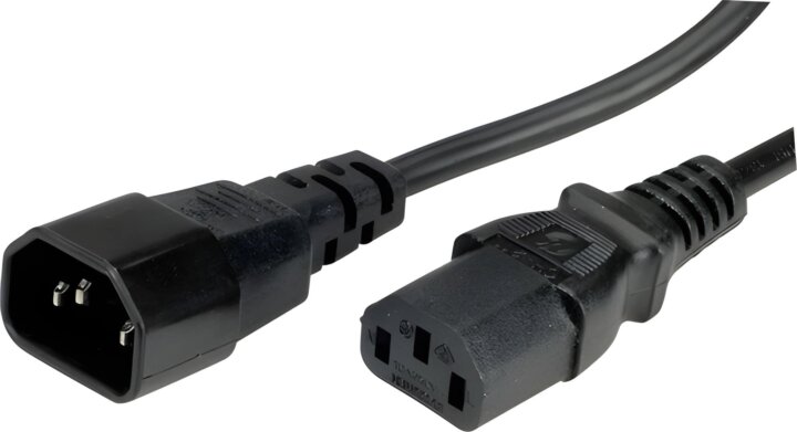Value 19.99.1510 C13 - C14 UPS Tápkábel 1m - Fekete