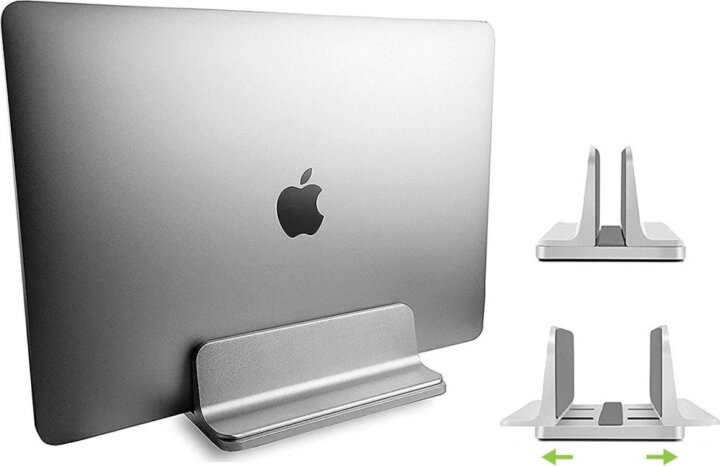 Techly ICA-TBL 010 Függőleges Állítható Alumínium Laptop Asztali Állvány - Ezüst