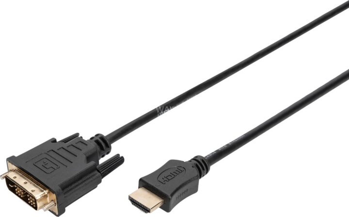 Digitus AK-330300-030-S HDMI apa - DVI-D apa Átalakító Adapter 3m - Fekete