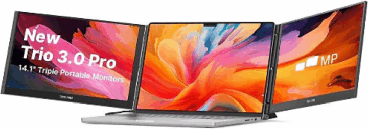 Mobile Pixels Trio 3 Pro 14.1" 16:9 QHD IPS LED Hordozható Monitor - Fekete