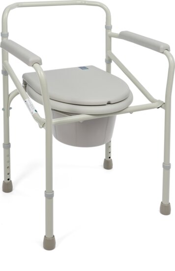 Timago 023B Összecsukható WC-szék Max 120kg - Fekete