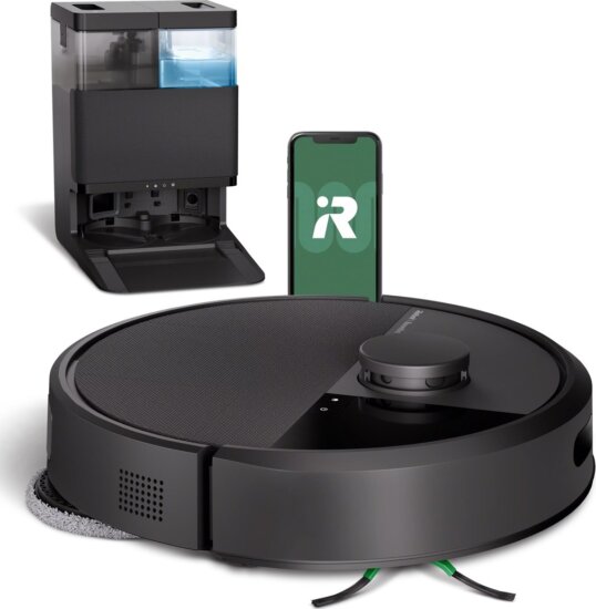 iRobot Roomba 405 Combo Plus Smart Robotporszívó felmosó funkcióval - Fekete