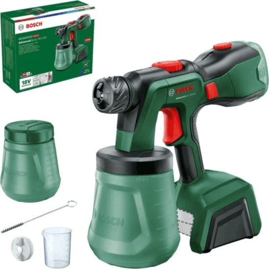Bosch AdvancedSpray 18V-500 solo Akkus Festékszóró pisztoly 1200ml / 18V (Akku és töltő nélkül)