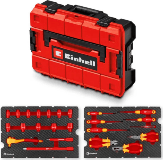 Einhell E-Case VDE Villanyszerelő szerszámkészlet kofferben (24 db / csomag)