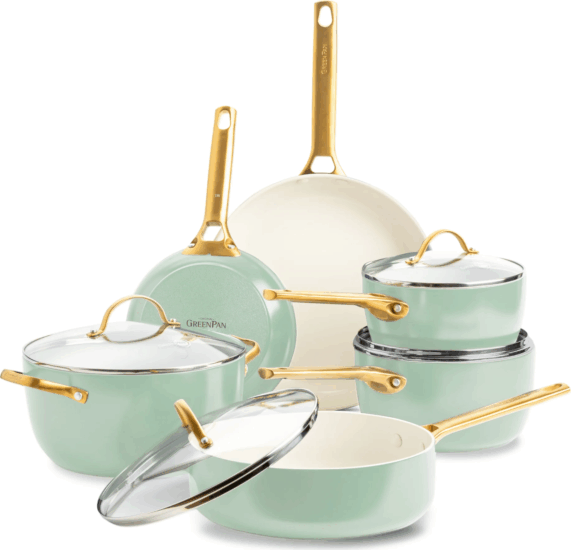 GreenPan Padova Reserve Alumínium Edénykészlet - Zöld (6 részes)