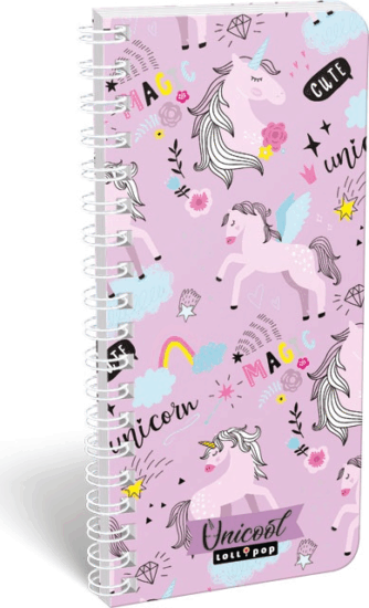 Lizzy Card Lollipop Uni-Cool Magic 32 lapos Spirálos A5 szótárfüzet - Mintás