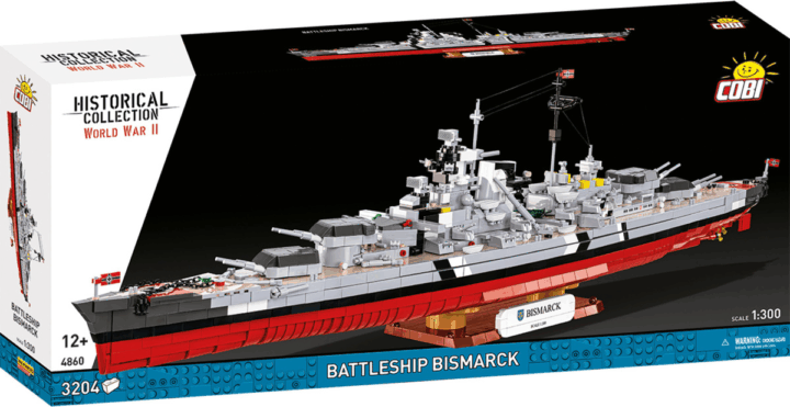Cobi 4860 Bismarck Csatahajó 3204 darabos építőjáték