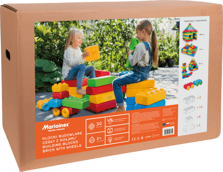 Marioinex brick nagyméretű Építőkockák 30 darabos készlet