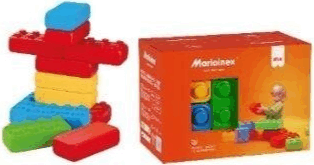 Marioinex építő téglák 12 darabos készlet