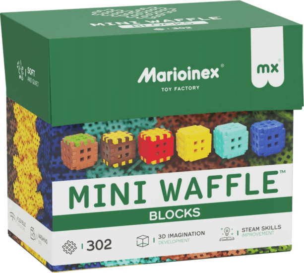 Marioinex Mini Waffle Építőkockák 302 darabos építőkészlet