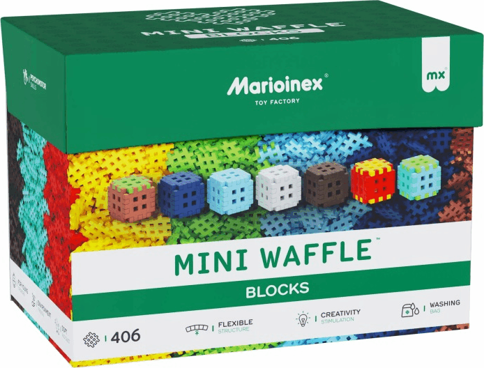 Marioinex Mini Waffle Építőkockák 406 darabos építőkészlet