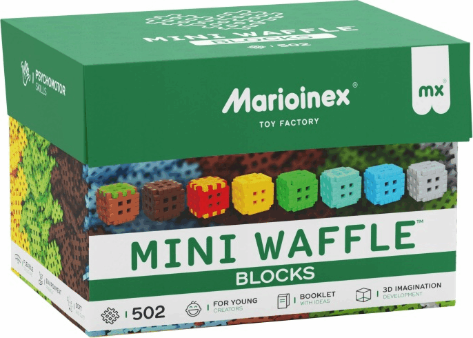 Marioinex Mini Waffle Építőkockák 502 darabos építőkészlet