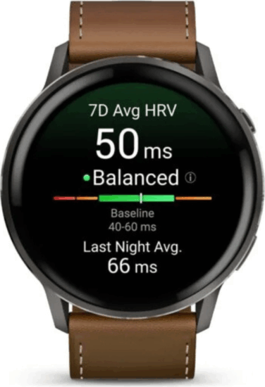 Garmin Venu 4 Férfi Okosóra 45mm ajándék szíjjal - Fekete / Barna