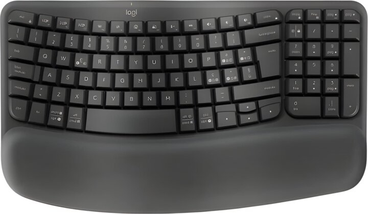 Logitech Wave Keys Wireless Billentyűzet DE - Grafitszürke