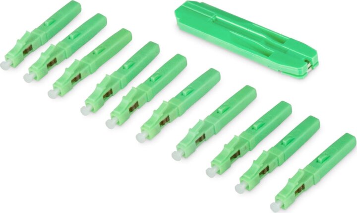 Digitus DN-FC-9101-APC LC/APC Optikai kábel Csatlakozó - Zöld (10 db / csomag)