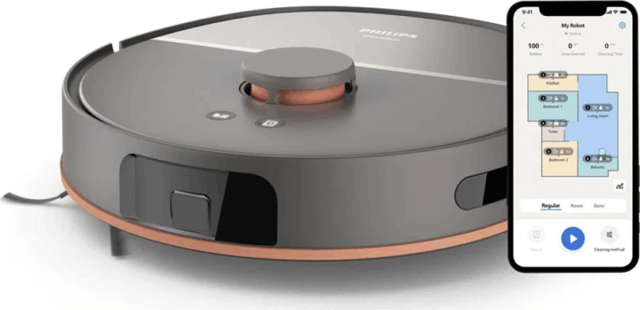 Philips XU5000/10 Smart Robotporszívó felmosó funkcióval - Szürke