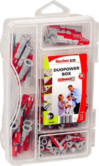 Fischer 553109 DuoPower-Box mini Tipli készlet Ø5/6/8 25-40mm (85db/csomag)