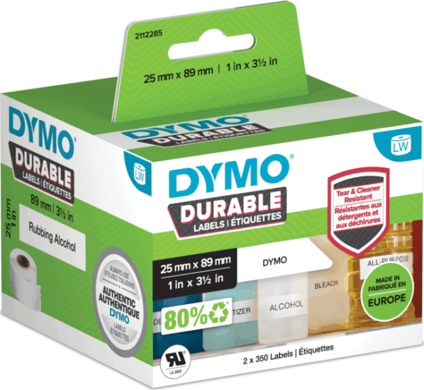 Dymo 2112285 25 x 89 mm Etikett LabelWriter nyomtatóhoz (700 címke/tekercs)