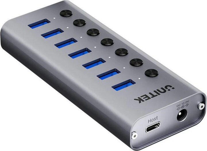 Unitek H1314A01-EU USB-A 3.0 7-port Kapcsolható HUB (7x USB-A 3.0)