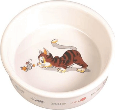 Trixie Porcelán Macska Itató / Etető 0.2L / 11 cm - Fehér