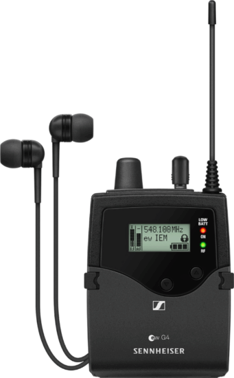 Sennheiser EK IEM G4-A1 Testre szerelhető sztereó vevőegység 470-516 MHz - Fekete