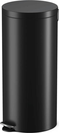 Hailo Selekta L 30 literes pedálos acél szemetes - Fekete