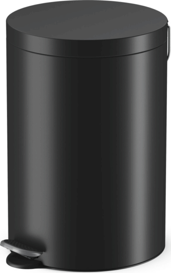 Hailo Selekta M 20 literes pedálos acél szemetes - Fekete