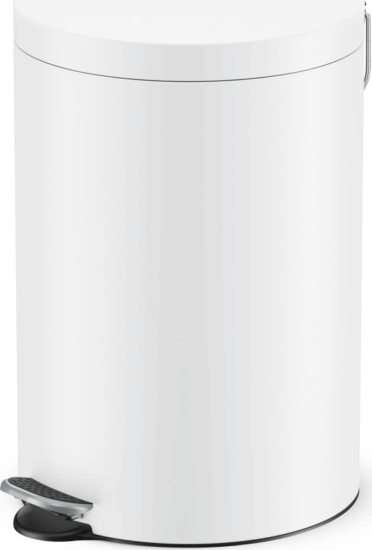Hailo Selekta M 20 literes pedálos acél szemetes - Fehér