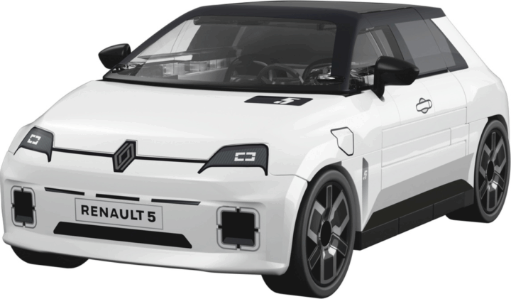Cobi 24675 Renault 5 E-Tech 78 Darabos Építőjáték - Fehér