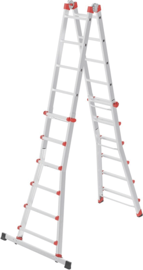 Hailo M80 4x6 Lépcsőfokos alumínium állólétra