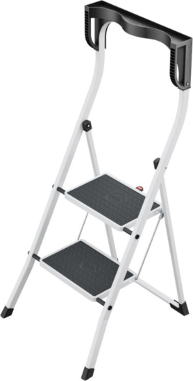 Hailo K75 ComfortLine 2 lépcsőfokos fellépő - Inox/Fekete