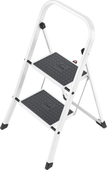 Hailo K40 StandardLine 2 lépcsőfokos fellépő - Inox/Fekete