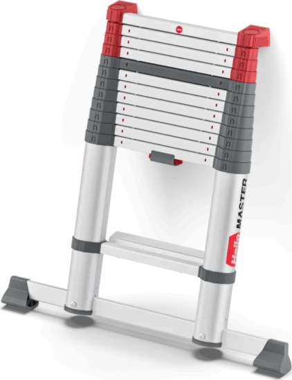 Hailo Master T100 13 lépcsőfokos alumínium összecsukható létra