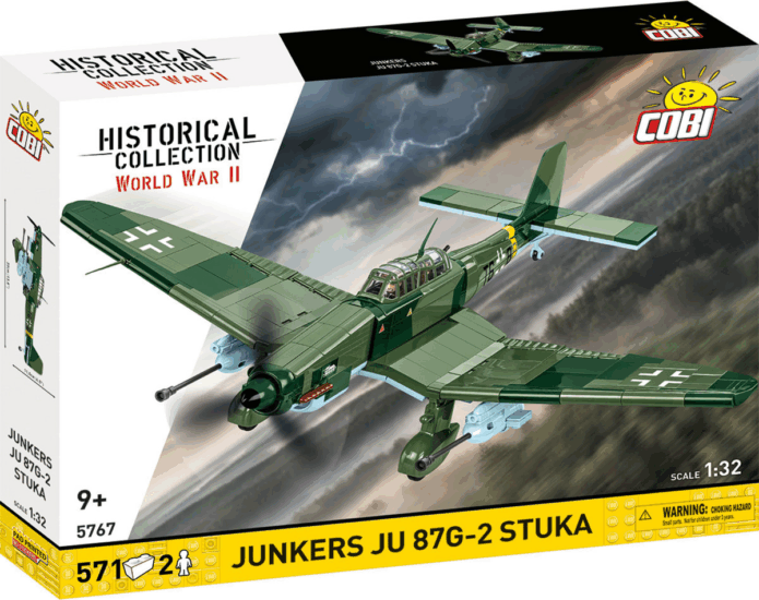 Cobi Junkers Ju-87G-2 Stuka zuhanóbombázó 571 darabos építőjáték