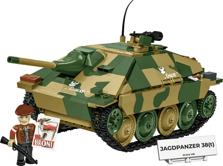 Cobi Jagdpanzer 38(t) "Chwat" tank 731 darabos építőjáték