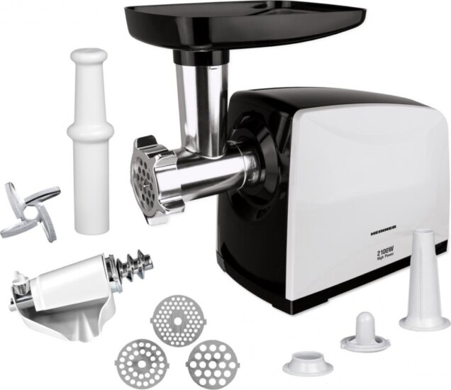 HEINNER MG-2100BKWH Elektromos Húsdaráló 2100W 1,9 kg/perc - Fehér / Fekete
