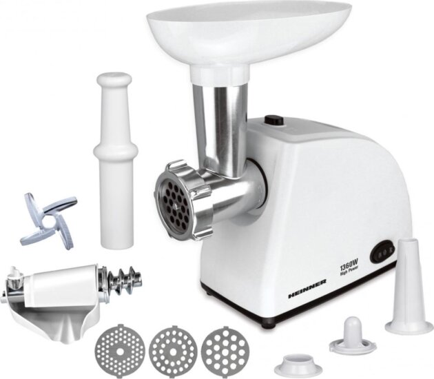 HEINNER MG-W1200R Elektromos Húsdaráló 1340W 1,9kg/perc - Fehér