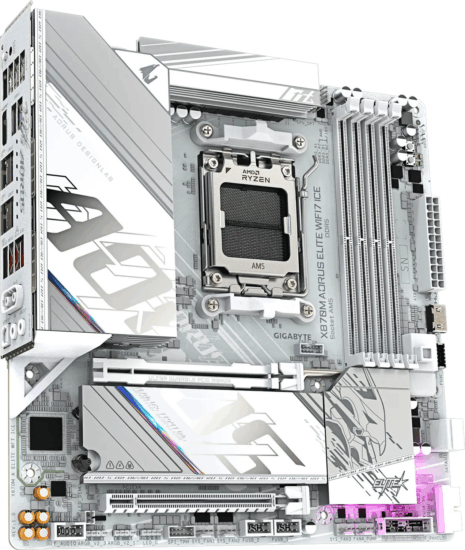 GIGABYTE X870M AORUS ELITE WIFI7 ICE DDR5 AMD AM5 mATX Alaplap