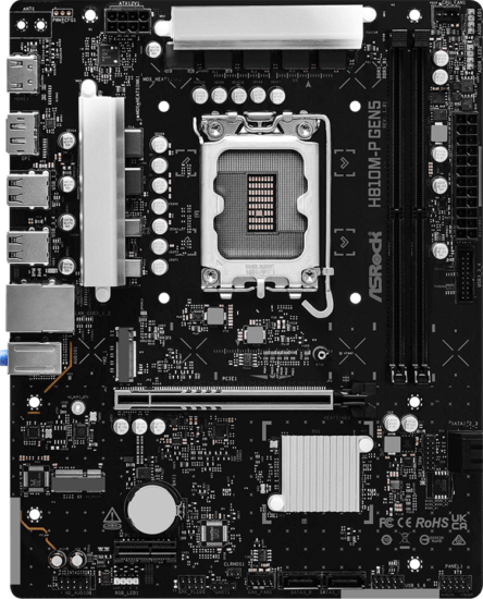 Asrock H810M-P GEN5 DDR5 LGA1700 mATX Alaplap